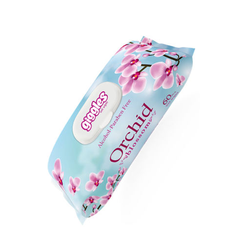 Giggles Wet Wipes Orchid 60 pcs