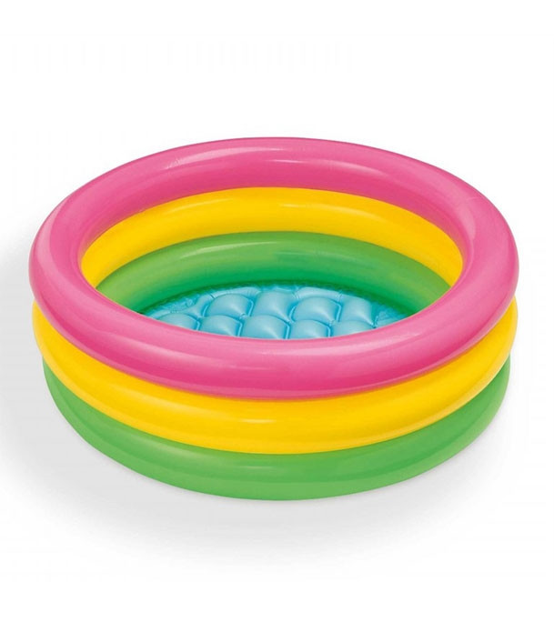 Intex Inflatable Baby Bath Tub Swimming Pool 24" (Multicolor)