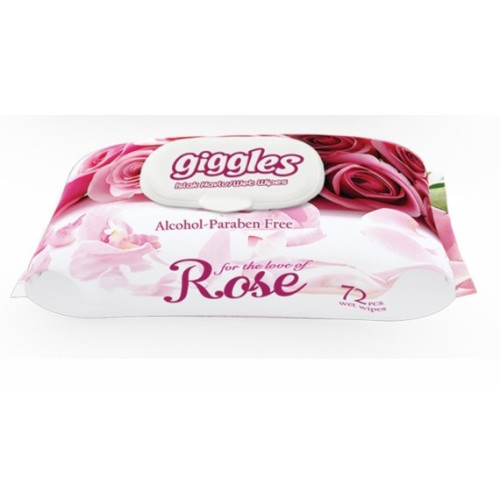 Giggles Wet Wipes Rose 72 pcs L-32