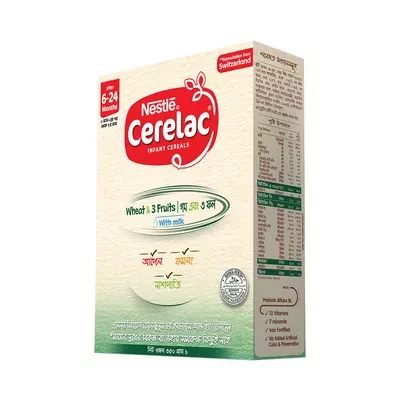Nestlé Cerelac 1 Wheat & Three Fruits (6 M+)
