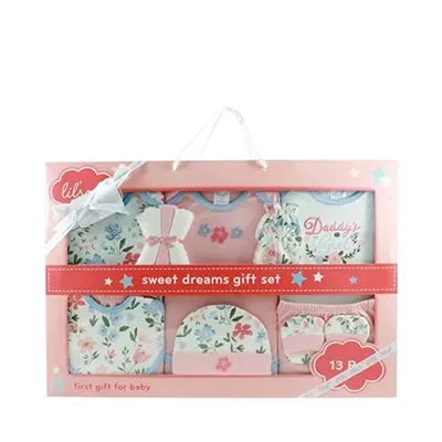 Baby Dress Set 13 Pcs Gift Box each