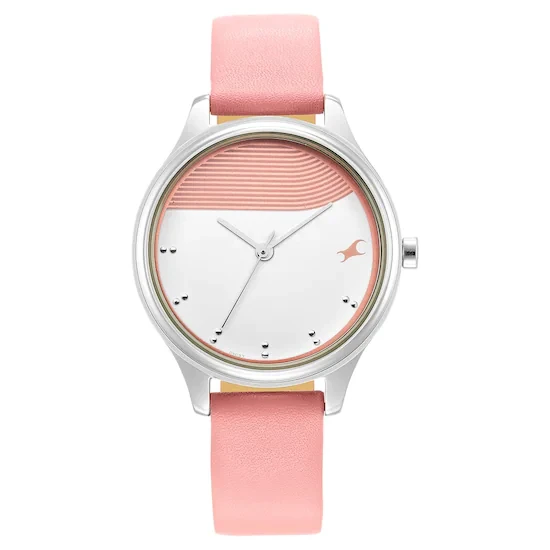 Fastrack 6280SL01 Stunners in Pink Dial & Metal Strap Women’s Watch