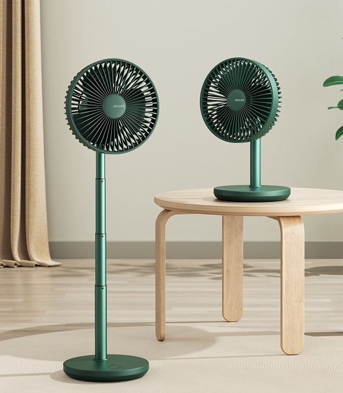 JISULIFE FA13P Rechargeable Desk Fan 8000mAh- Green Color