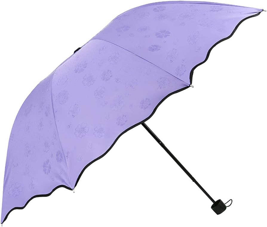 Umbrella Lotus Leaf Edge Encounters Water Flowering Umbrella Portable Manual Folding Umbrella