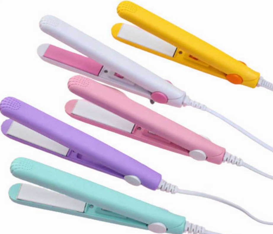 Mini Hair Straightener Multicolor Flat Iron Curler Ceramic Tourmaline Plate Easy Use And Carry Pocket Curling Styling Tool