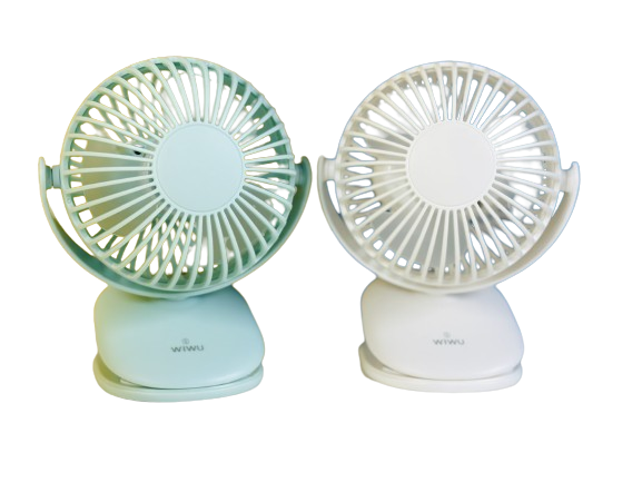 Mini Clip Fan 360 Degree Rotation Rechargeable Fan (WiWu FS03)