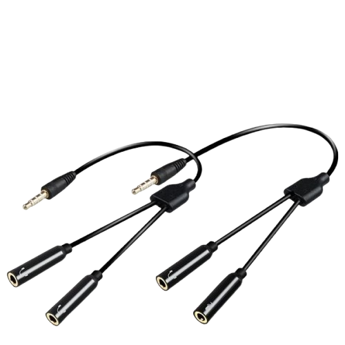 Dual Microphone Adapter For Smartphone & Laptop