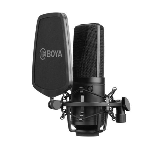 BOYA BY-M1000 Professional Large Diaphragm XLR Condenser Microphone (3 Polar Patterns)
