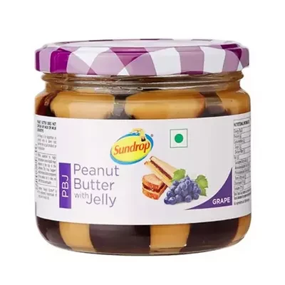 Sundrop Peanut Butter Jelly (Grape) 340 gm