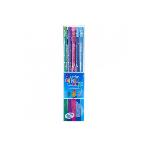 Smiggle Color Change Greylead Pencils Pack X5