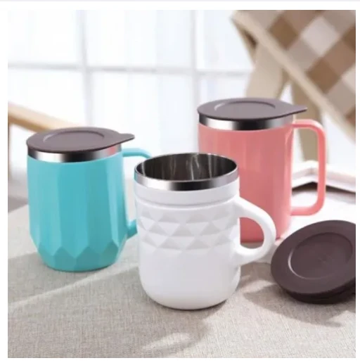 Insulated Stainless Steel Portable Thermal Coffee Mug 400ml