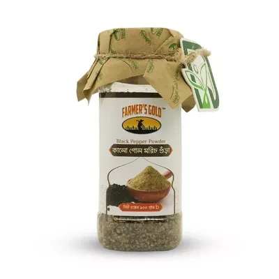 Farmer's Gold Black Pepper (Gol Morich) Powder 100 gm