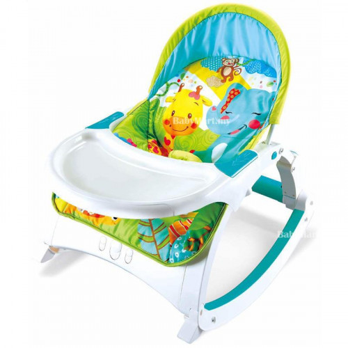 2 in 1 Toddler Portable Baby Rocker with Dining Table