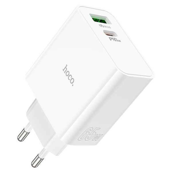 Hoco PD65W Type-C+USB QC3.0 Fast Charger (C113A)