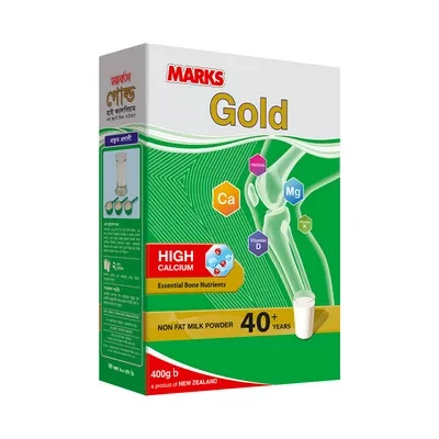 Marks Gold High Calcium Non Fat Milk Powder 40 Y+ 400 gm