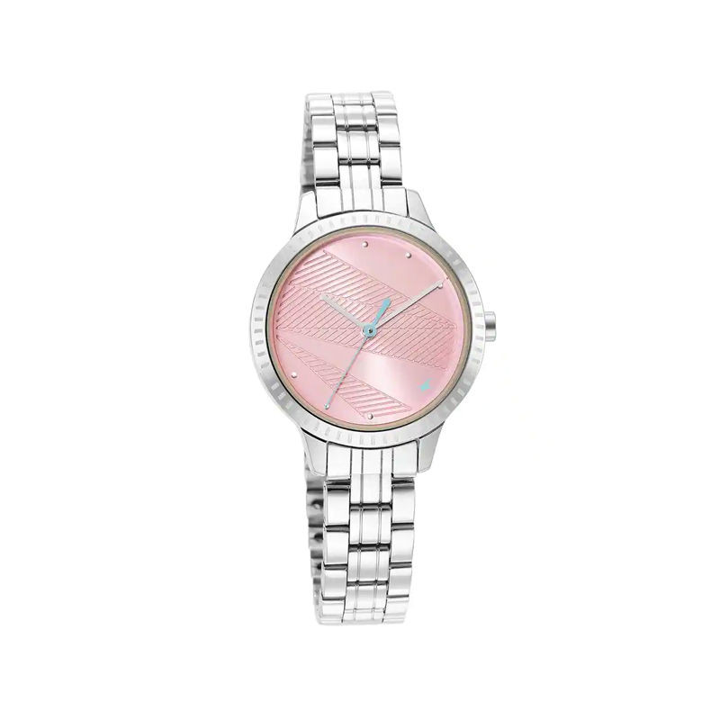 Fastrack 6267SM02 Stunners 3.0 Pink Dial Metal Strap Women’s Watch
