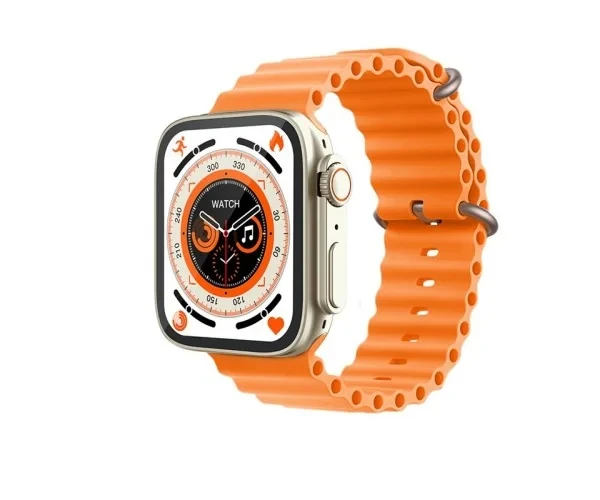 KD99 Ultra Smart Watch With Bluetooth Calling- Orange Color