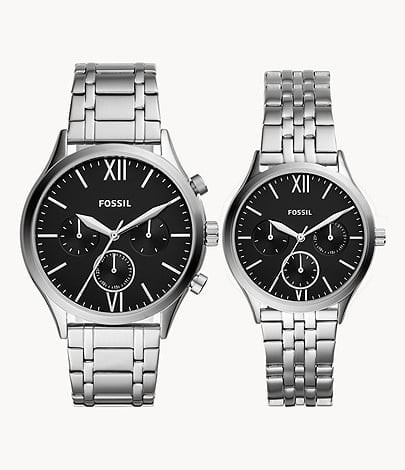 Fossil BQ2469SET Fenmore Midsize Stainless Steel Watch Gift Set