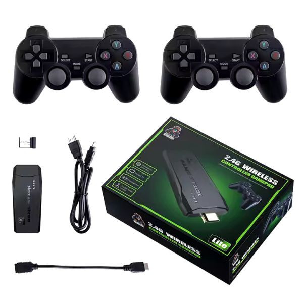 64GB Built-in 20000 Games Stick 2 Wireless controller gamepad 4K HD Video game Console