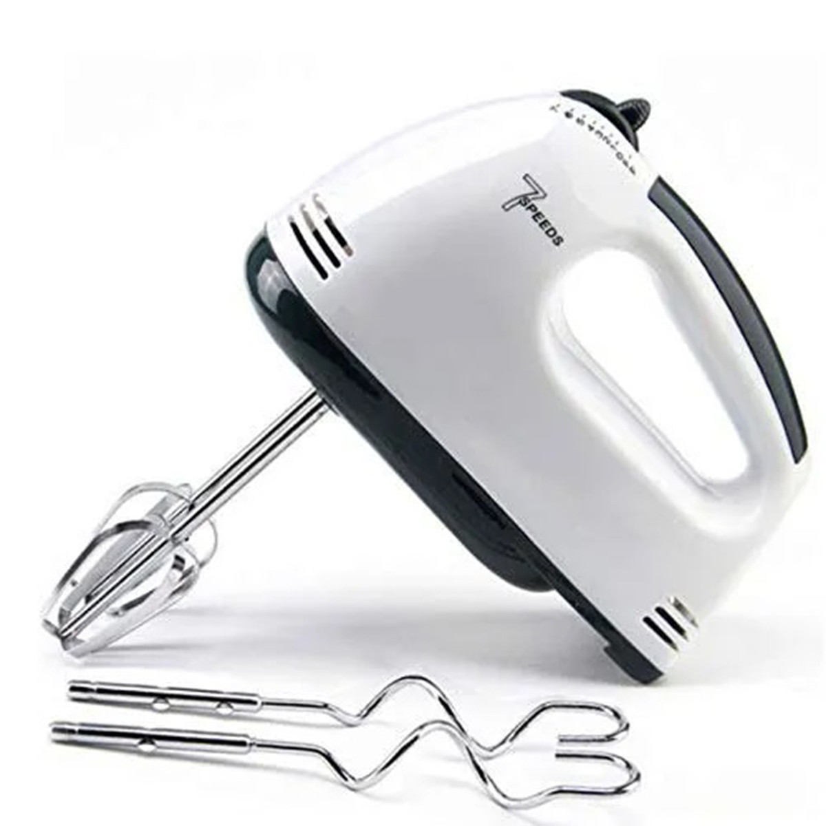 Scarlett Electric 7 Speed Hand Mixer with 4 Pieces Stainless Blender,Powerful 180W Motor - Food Preparation - Mixers