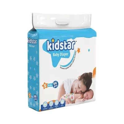 Kidstar Baby Diaper Ultra Thin S Belt (3-8 kg) 66 pcs