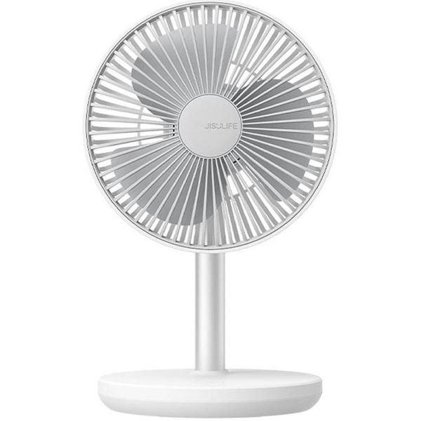 JISULIFE FA13P Rechargeable Desk Fan 8000mAh – White Color