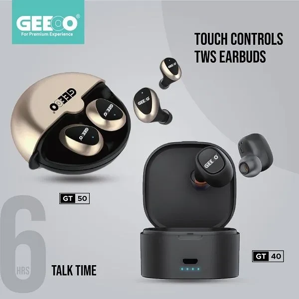 Geeoo (GT40+GT50) Combo TWS Earbud Offer