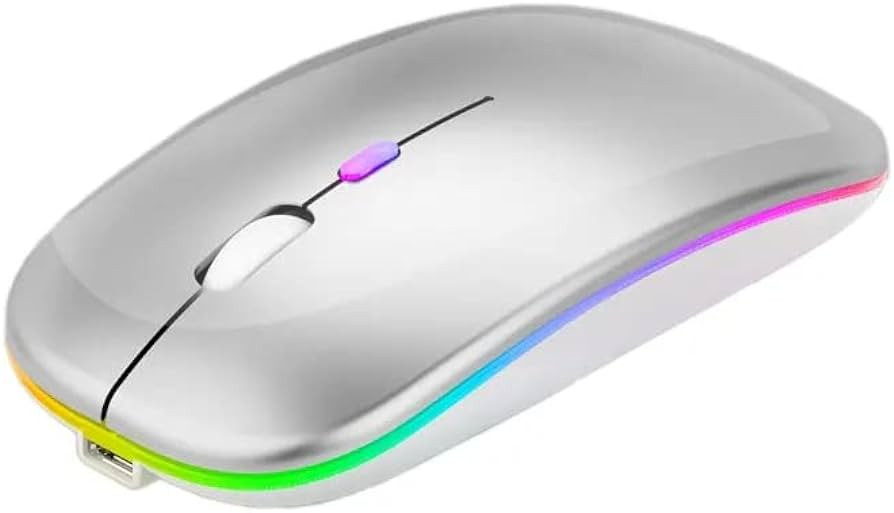 Tablet Phone Computer Bluetooth Wireless Mouse Charging Luminous 2.4G USB Wireless Mouse Portable Mouse