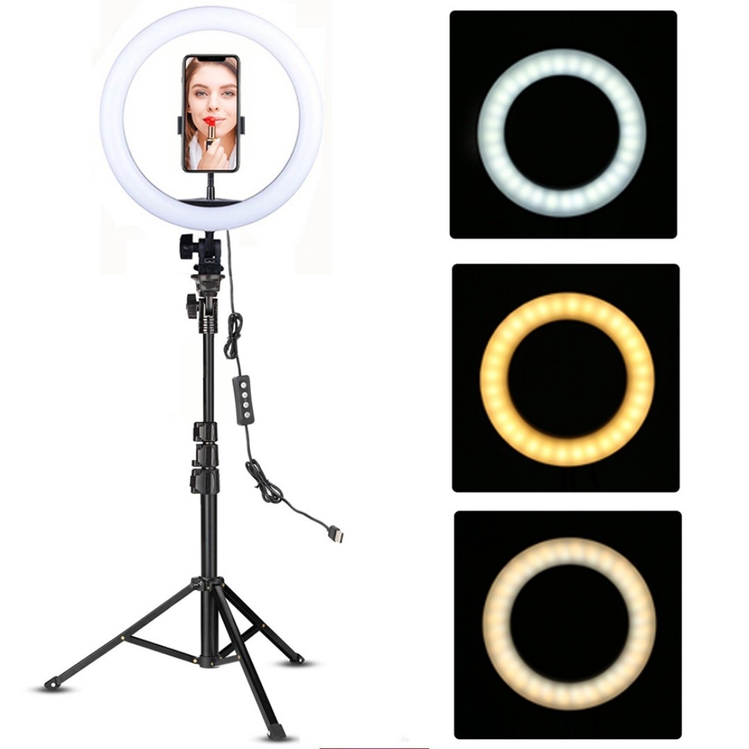 12 inch Selfie LED Ring Light with Tripod Stand with Ring lights