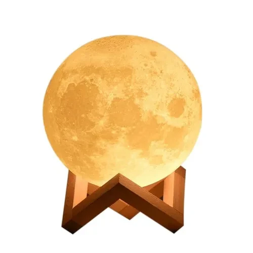 Rechargeable 3D Moon Lamp With Remote -18 CM