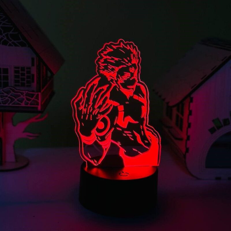 GearUP Acrylic Multicolor Night Lamp (Sukuna)