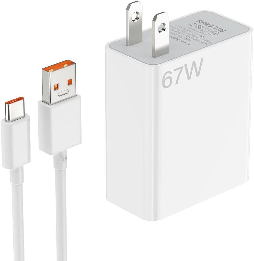 For Xiaomi Original 67W USB Super Fast Charger Power Adapter Mi 12 11 6A Type C Cable POCO X5 X4 Pro Redmi Note 9 10 11 Charging
