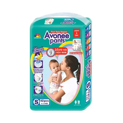 Avonee Small Pant Diaper 4-8Kg 42Pcs