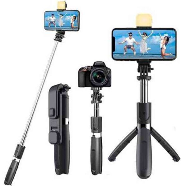 Q07 Bluetooth Selfie Stick And Bluetooth Remote Control (with light)