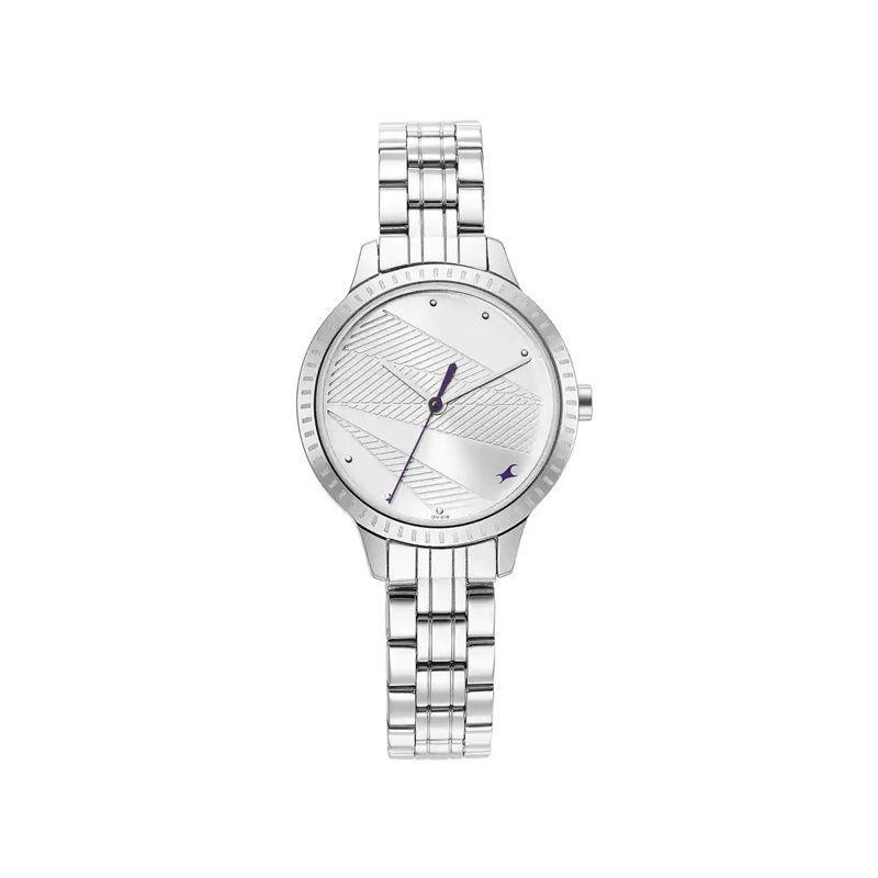 Fastrack 6282SM01 Stunner Metal Strap Silver Women’s Watch