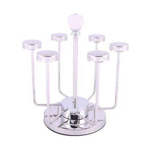 Stainless Steel Glass Stand - Silver