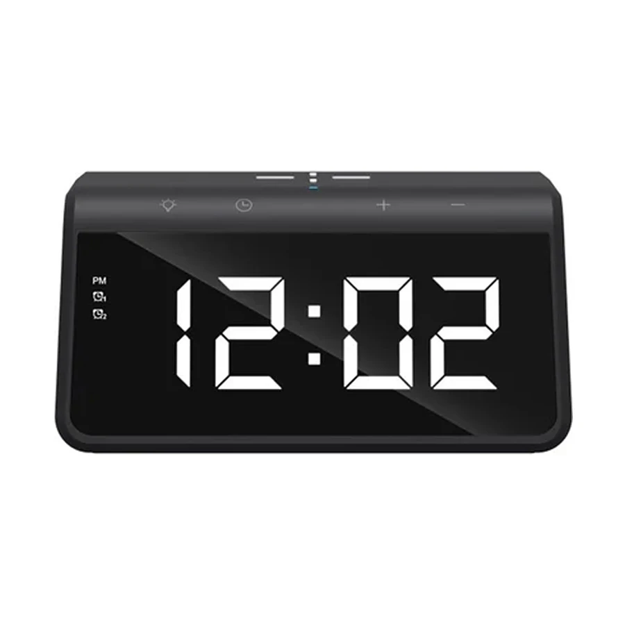 Havit W320 Wireless Charger With Alarm Clock And Ambient Light