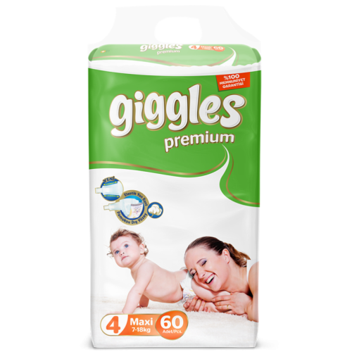 Giggles Premium Belt Jumbo Pack 7-18 Kg Mexi 60 Pcs L-62