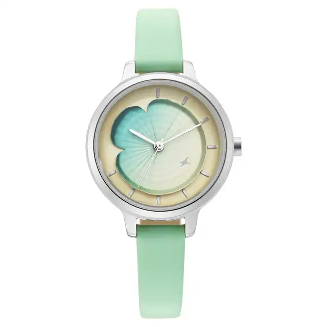 Fastrack 6264SL01 Uptown Retreat Analog Green Leather Women’s Watch