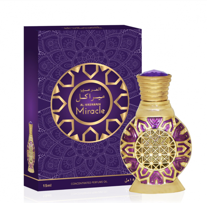 Al Haramain Miracle 15ML Attar For Unisex
