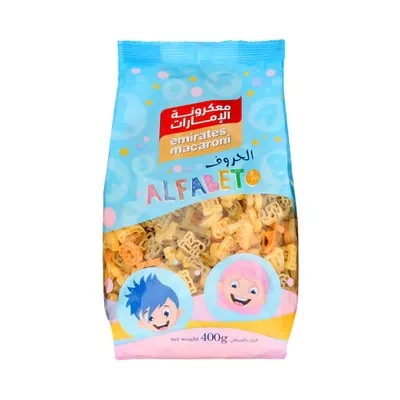 Emirates Macaroni Alfabeto Tricolor Pasta 400 gm