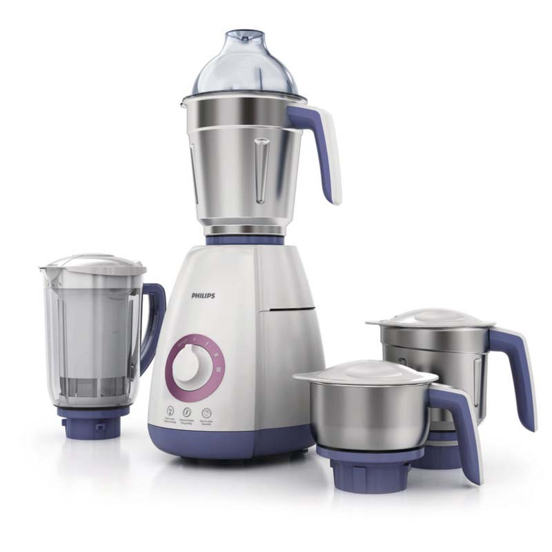 Philips Viva Collection HL7701/00 Mixer Grinder, 750 Watts (4 Jars)