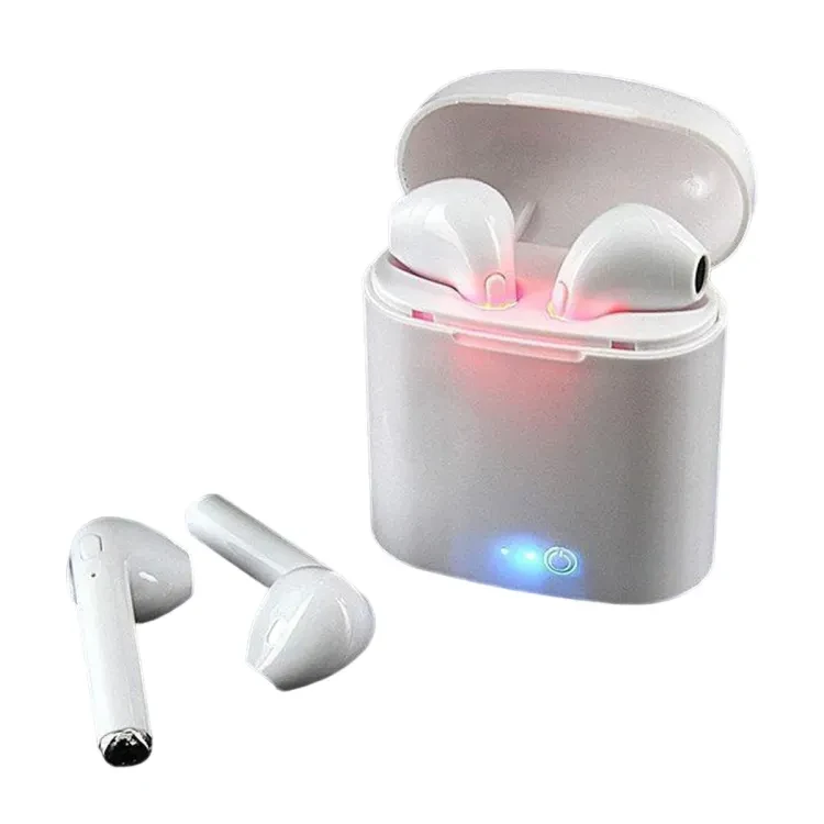 HBQ I7S Double Dual Mini Wireless 4.1 Bluetooth Earphone With Power Case