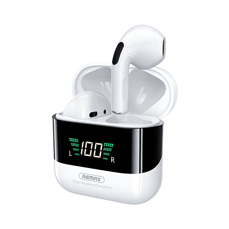 Remax TWS-10 Plus Dynamic Bluetooth Earphones with Digital Display