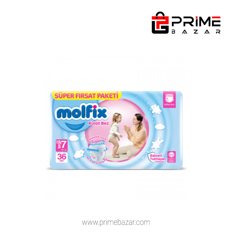 Molfix 7 Baby Diaper Pant 19+ kg 36 Pcs (Made in Turkey)