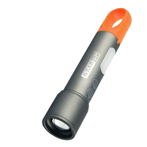GearUP K57 Multifunctional Rechargeable Torch, Flashlight Zoomable LED Flashlight
