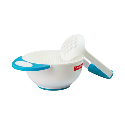 Fisher-Price Food Mash & Serve Bowl Set, Blue